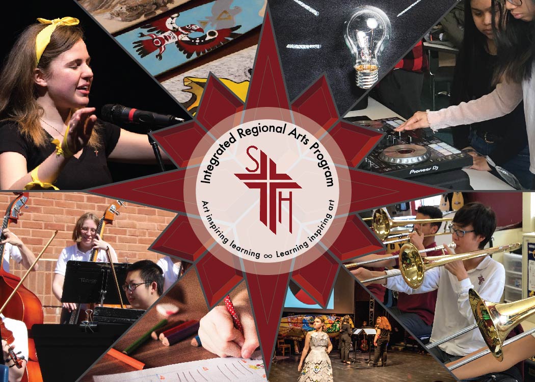 Postcard announcing a new arts program